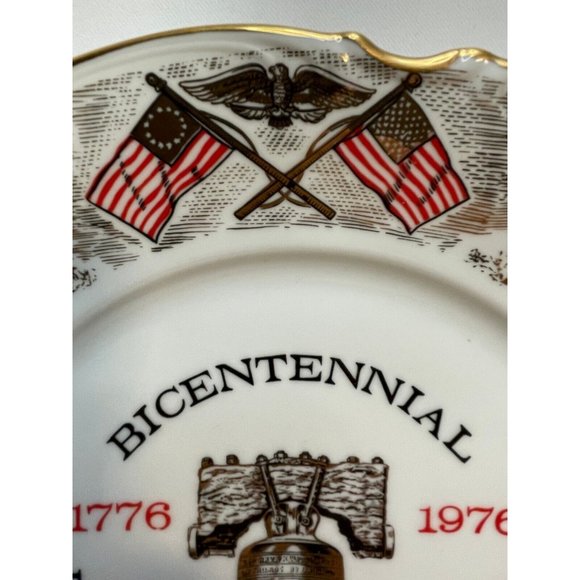 Edgewood Philadelphia Bicentennial Plate Liberty Bell Decorative 1976 - Picture 6 of 16